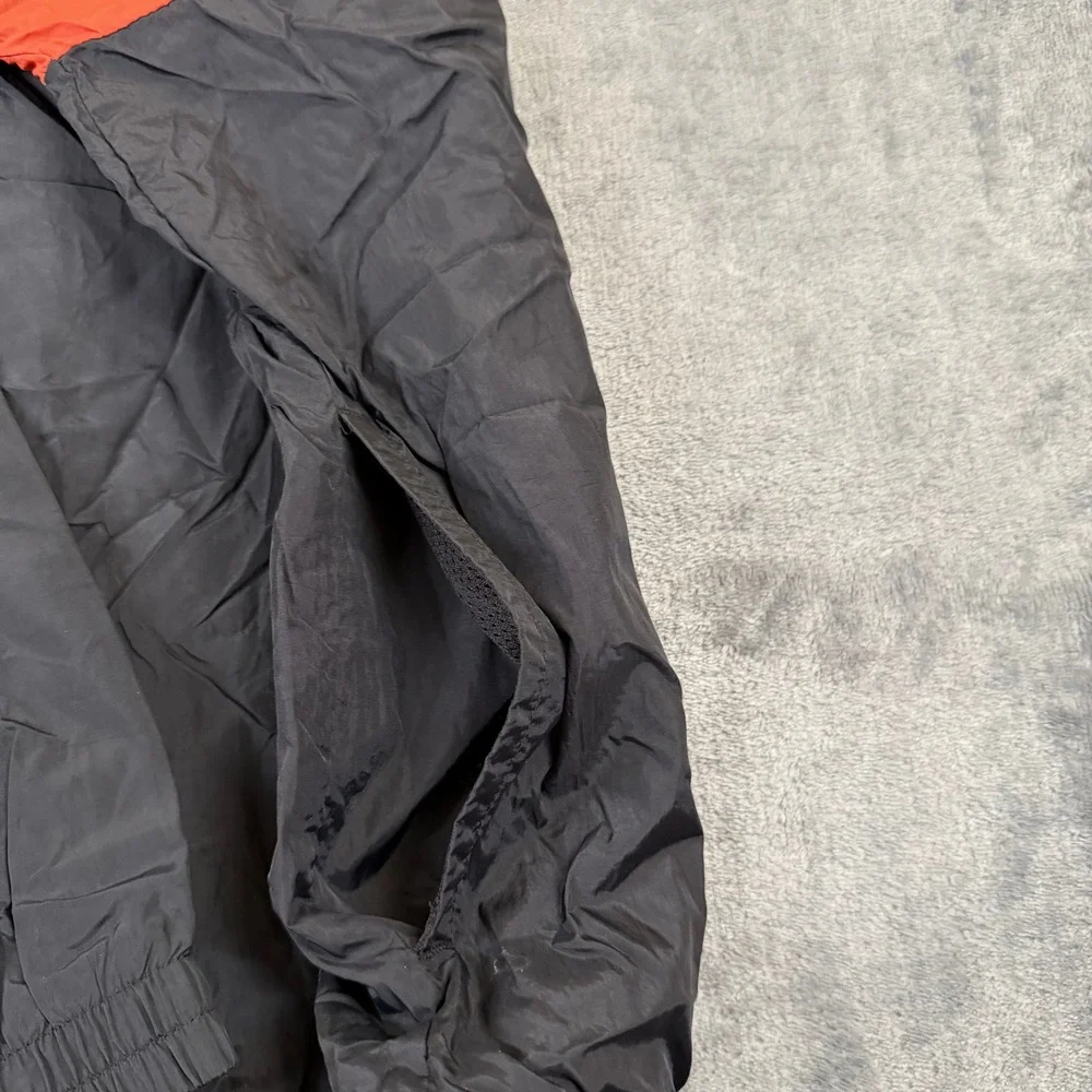 Converse Colorblock Windbreaker Kids Large Black Red Blue Quarter Zip Anorak